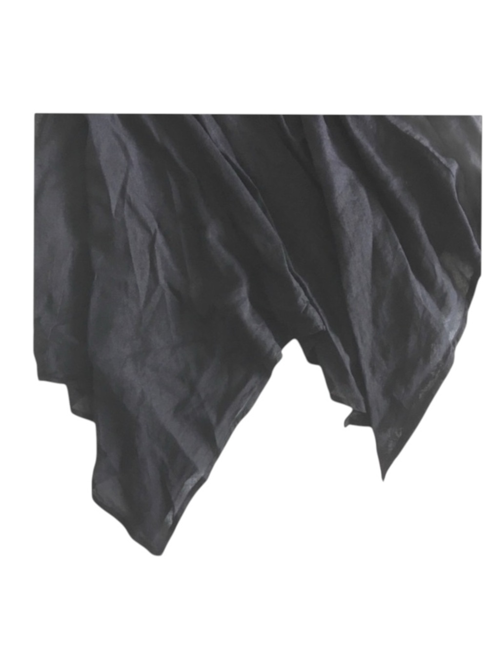 new Shay Todd ❃ Handkerchief Hem Crochet Beach Dress Swim Cover ❃ Black Ivory - Picture 6 of 15